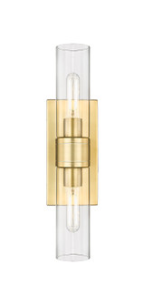 Downtown Urban Two Light Bath Vanity in Satin Gold (405|6172WSGG6178CL)