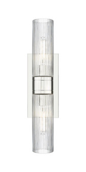 Downtown Urban Two Light Bath Vanity in Polished Nickel (405|6172WPNG6178SCL)