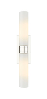 Downtown Urban Two Light Bath Vanity in Polished Nickel (405|6172WPNG61711WH)