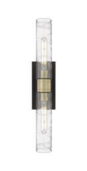 Downtown Urban Two Light Bath Vanity in Black Antique Brass (405|6172WBABG61711DE)