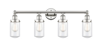 Edison Four Light Bath Vanity in Polished Nickel (405|6164WPNG312)