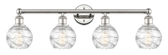 Edison Four Light Bath Vanity in Polished Nickel (405|6164WPNG12136)