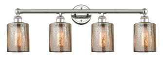 Edison Four Light Bath Vanity in Polished Nickel (405|6164WPNG116)