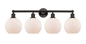 Edison Four Light Bath Vanity in Oil Rubbed Bronze (405|6164WOBG1218)