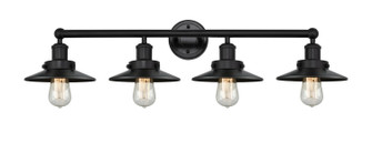 Franklin Restoration Four Light Bath Vanity in Matte Black (405|6164WBKM6BK)