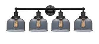 Edison Four Light Bath Vanity in Matte Black (405|6164WBKG73)