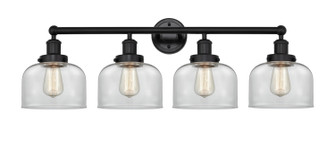 Edison Four Light Bath Vanity in Matte Black (405|6164WBKG72)