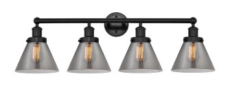 Edison Four Light Bath Vanity in Matte Black (405|6164WBKG43)