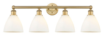 Edison Four Light Bath Vanity in Brushed Brass (405|6164WBBGBD751)