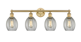 Edison Four Light Bath Vanity in Brushed Brass (405|6164WBBG82)