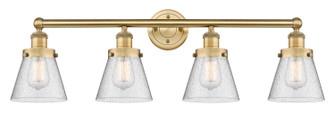 Edison Four Light Bath Vanity in Brushed Brass (405|6164WBBG64)