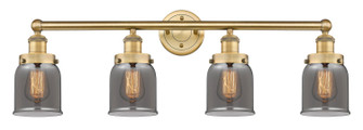 Edison Four Light Bath Vanity in Brushed Brass (405|6164WBBG53)