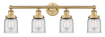 Edison Four Light Bath Vanity in Brushed Brass (405|6164WBBG52)