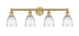 Edison Four Light Bath Vanity in Brushed Brass (405|6164WBBG442)