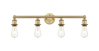 Edison Four Light Bath Vanity in Brushed Brass (405|6164WBB)