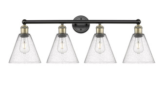 Edison Four Light Bath Vanity in Black Antique Brass (405|6164WBABGBC84)