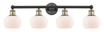 Edison Four Light Bath Vanity in Black Antique Brass (405|6164WBABG91)