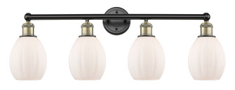 Edison Four Light Bath Vanity in Black Antique Brass (405|6164WBABG81)