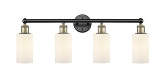 Edison Four Light Bath Vanity in Black Antique Brass (405|6164WBABG801)