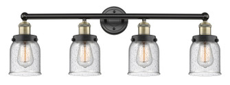 Edison Four Light Bath Vanity in Black Antique Brass (405|6164WBABG54)