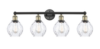 Edison Four Light Bath Vanity in Black Antique Brass (405|6164WBABG362)