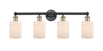 Edison Four Light Bath Vanity in Black Antique Brass (405|6164WBABG341)