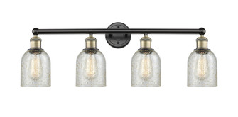 Edison Four Light Bath Vanity in Black Antique Brass (405|6164WBABG259)