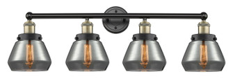 Edison Four Light Bath Vanity in Black Antique Brass (405|6164WBABG173)