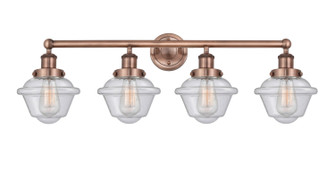 Edison Four Light Bath Vanity in Antique Copper (405|6164WACG534)