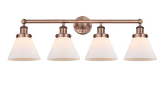 Edison Four Light Bath Vanity in Antique Copper (405|6164WACG41)