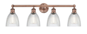 Edison Four Light Bath Vanity in Antique Copper (405|6164WACG382)