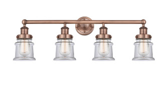 Edison Four Light Bath Vanity in Antique Copper (405|6164WACG182S)