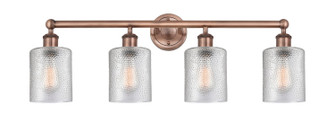 Edison Four Light Bath Vanity in Antique Copper (405|6164WACG112)