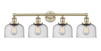 Edison Four Light Bath Vanity in Antique Brass (405|6164WABG74)