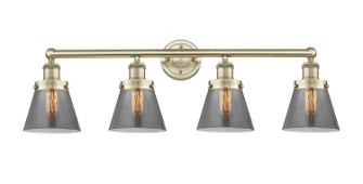 Edison Four Light Bath Vanity in Antique Brass (405|6164WABG63)