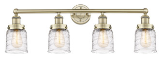 Edison Four Light Bath Vanity in Antique Brass (405|6164WABG513)