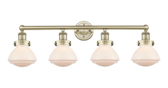 Edison Four Light Bath Vanity in Antique Brass (405|6164WABG321)