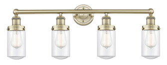 Edison Four Light Bath Vanity in Antique Brass (405|6164WABG312)