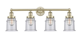 Edison Four Light Bath Vanity in Antique Brass (405|6164WABG184)
