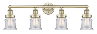 Edison Four Light Bath Vanity in Antique Brass (405|6164WABG182S)