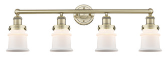Edison Four Light Bath Vanity in Antique Brass (405|6164WABG181S)