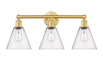 Edison Three Light Bath Vanity in Satin Gold (405|6163WSGGBC84)