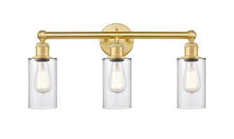 Edison Three Light Bath Vanity in Satin Gold (405|6163WSGG802)