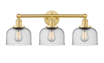 Edison Three Light Bath Vanity in Satin Gold (405|6163WSGG74)