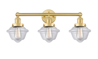 Edison Three Light Bath Vanity in Satin Gold (405|6163WSGG532)