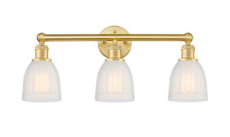 Edison Three Light Bath Vanity in Satin Gold (405|6163WSGG441)