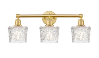 Edison Three Light Bath Vanity in Satin Gold (405|6163WSGG402)