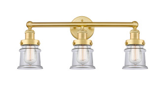Edison Three Light Bath Vanity in Satin Gold (405|6163WSGG182S)