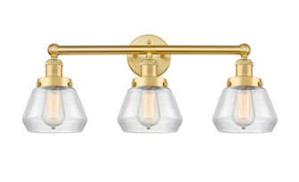 Edison Three Light Bath Vanity in Satin Gold (405|6163WSGG172)