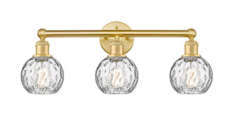 Edison Three Light Bath Vanity in Satin Gold (405|6163WSGG12156)